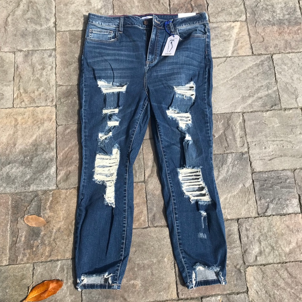 Cello jeans plus size stretchy skinny jeans